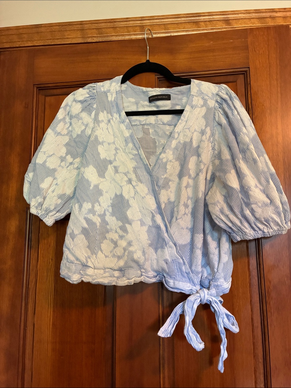 Banana Republic Cropped Wrap Blouse